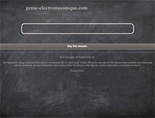 Tablet Screenshot of genie-electromecanique.com